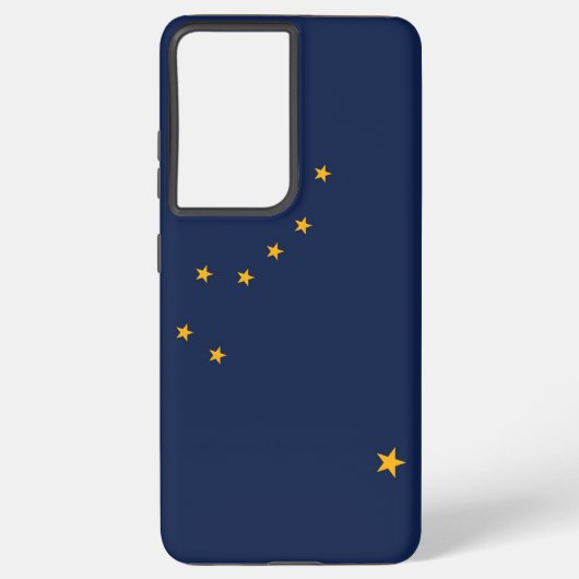 Samsung Galaxy S21 Plus Coque Drapeau de l'Alaska, (Verso)