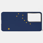 Samsung Galaxy S21 Plus Coque Drapeau de l'Alaska, (Verso Horizontal)