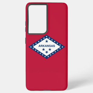 Samsung Galaxy S21 Plus Hoesje vlag van Arkansas