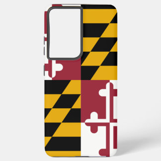 Samsung Galaxy S21 Plus Hoesje Vlag van Maryland Samsung Galaxy Hoesje