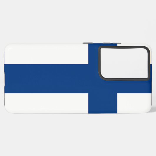 Samsung Galaxy S21 Plus Hoesjes vlag van Finland Samsung Galaxy Hoesje (Achterkant horizontaal)