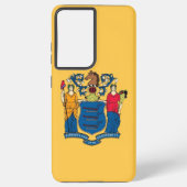 Samsung Galaxy S21 Plus Hoesjes vlag van New Jerse Samsung Galaxy Hoesje (Achterkant)