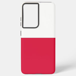 Samsung Galaxy S21 Plus Hoesjes vlag van Polen Hoesje