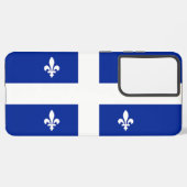 Samsung Galaxy S21 Plus Hoesjes vlag van Quebec Samsung Galaxy Hoesje (Achterkant horizontaal)