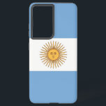 Samsung Galaxy S21 Ultra Coque avec drapeau argent<br><div class="desc">Transformez votre Samsung Galaxy S21 Ultra en symbole de fierté argentine grâce à notre couverture exclusive avec le drapeau de l'Argentine ! Réalisée avec une attention minutieuse aux détails, cette couverture présente fièrement le design emblématique du drapeau argentin. Le drapeau présente trois bandes horizontales de bleu clair et blanc, avec...</div>