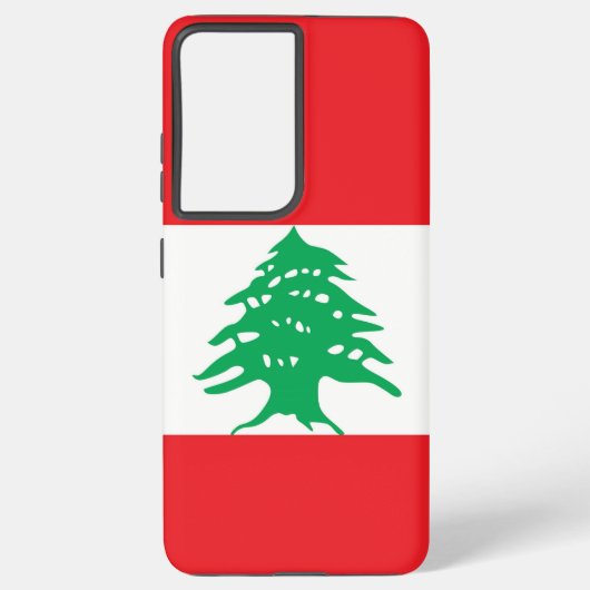 Samsung Galaxy S21 Ultra Coque avec drapeau Liban (Verso)