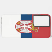 Samsung Galaxy S21 Ultra Coque avec drapeau serbe (Côté gauche)