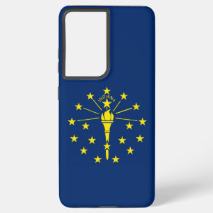 Samsung Galaxy S21 Ultra Hoesje Vlag van Indiana