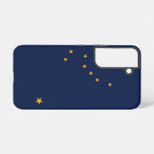 Samsung Galaxy S22 Coque Drapeau de l'Alaska, État (Verso Horizontal)
