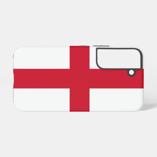 Samsung Galaxy S22 Hoesje Vlag van Engeland (Achterkant horizontaal)