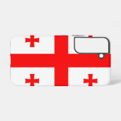 Samsung Galaxy S22 Hoesje Vlag van Georgië (Achterkant horizontaal)