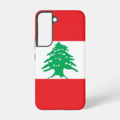 Samsung Galaxy S22 Hoesje Vlag van Libanon (Achterkant)