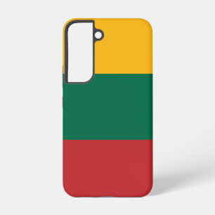 Samsung Galaxy S22 Hoesje Vlag van Litouwen