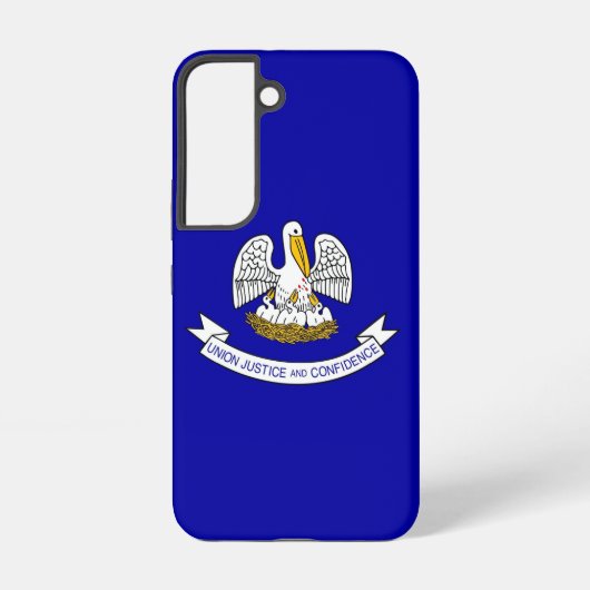 Samsung Galaxy S22 Hoesje Vlag van Louisiana (Achterkant)