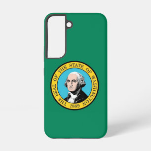 Samsung Galaxy S22 Hoesje Vlag van Washington