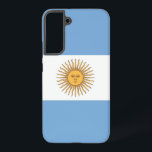 Samsung Galaxy S22 Plus Coque Drapeau de l'Argenti<br><div class="desc">Transformez votre Samsung Galaxy S22 Plus en symbole de fierté argentine avec notre couverture exclusive avec le drapeau de l'Argentine! Réalisée avec une attention minutieuse aux détails, cette couverture présente fièrement le design emblématique du drapeau argentin. Le drapeau présente trois bandes horizontales de bleu clair et blanc, avec au centre...</div>