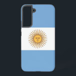 Samsung Galaxy S22 Plus Coque Drapeau de l'Argenti<br><div class="desc">Transformez votre Samsung Galaxy S22 Plus en symbole de fierté argentine avec notre couverture exclusive avec le drapeau de l'Argentine! Réalisée avec une attention minutieuse aux détails, cette couverture présente fièrement le design emblématique du drapeau argentin. Le drapeau présente trois bandes horizontales de bleu clair et blanc, avec au centre...</div>