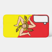 Samsung Galaxy S22 Plus Coque Drapeau de Sicile, I (Verso Horizontal)