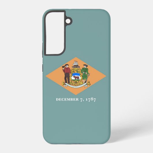 Samsung Galaxy S22 Plus Coque Drapeau du Delaware (Verso)