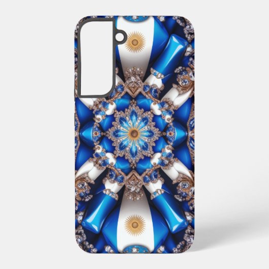 Samsung Galaxy S22 Plus Hoesje Argentijnse kleuren (Achterkant)