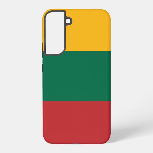 Samsung Galaxy S22 Plus Hoesje Vlag van Litouwen (Achterkant)