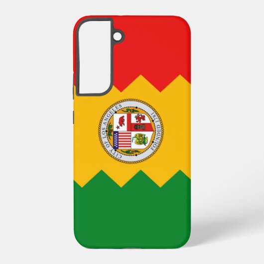 Samsung Galaxy S22 Plus Hoesje Vlag van Los Angele (Achterkant)