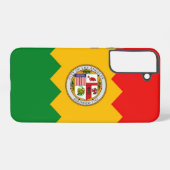 Samsung Galaxy S22 Plus Hoesje Vlag van Los Angele (Achterkant horizontaal)
