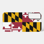 Samsung Galaxy S22 Plus Hoesje Vlag van Maryland (Achterkant horizontaal)
