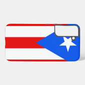 Samsung Galaxy S22 Plus Hoesje Vlag van Puerto Ric (Achterkant horizontaal)
