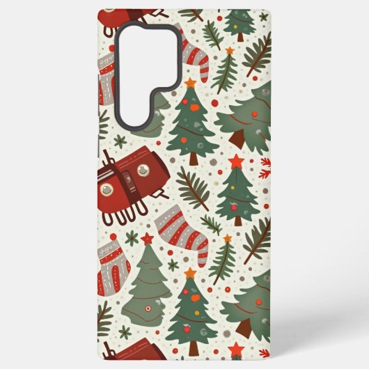 Samsung Galaxy S22 Ultra Christmas-Hoesje Hoesje (Achterkant)