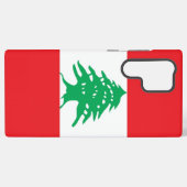 Samsung Galaxy S22 Ultra Coque avec drapeau Liban (Verso Horizontal)