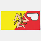 Samsung Galaxy S22 Ultra Coque avec drapeau Sicile (Verso Horizontal)