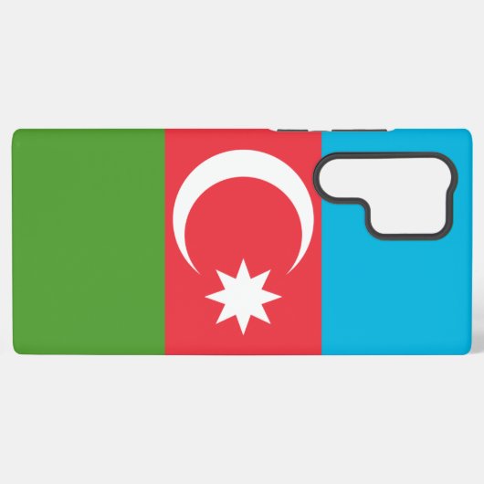 Samsung Galaxy S22 Ultra Hoesje met Azerbeidzjan v (Achterkant horizontaal)