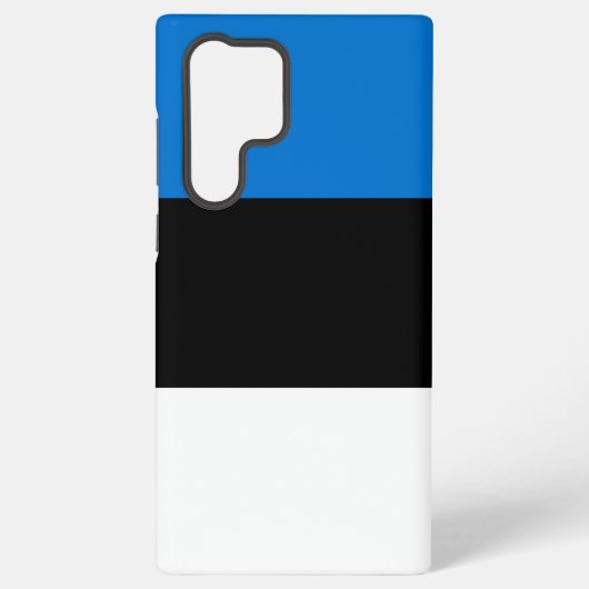 Samsung Galaxy S22 Ultra Hoesje met Estse vlag (Achterkant)