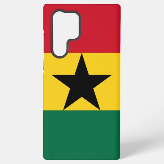 Samsung Galaxy S22 Ultra Hoesje met Ghanese vlag (Achterkant)