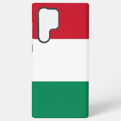 Samsung Galaxy S22 Ultra Hoesje met Hongaarse vlag (Achterkant)