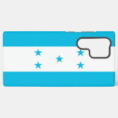 Samsung Galaxy S22 Ultra Hoesje met vlag van Hondu (Achterkant horizontaal)