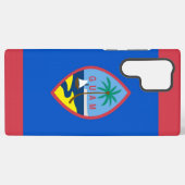 Samsung Galaxy S22 Ultra Hoesje Vlag van Guam (Achterkant horizontaal)