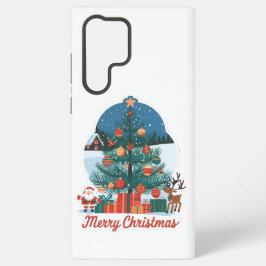 Samsung Galaxy S22 Ultra vrolijke kerst Hoesjes Hoesje