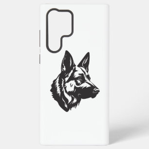 Samsung Hoesje met Gezicht van Duitse Herdershond Samsung Galaxy Hoesje