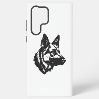 Samsung Hoesje met Gezicht van Duitse Herdershond Samsung Galaxy Hoesje
