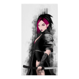 Samuaanse herder met haar zwaard perfect poster