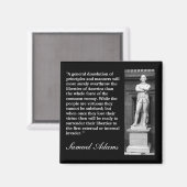 Samuel Adams citeert "Een algemene ontbinding..." Magneet (Voorkant / Achterkant)