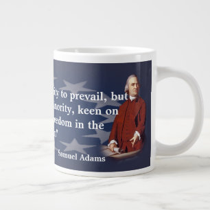 Samuel Adams citeert over penseelvrijheid Extra Grote Mok