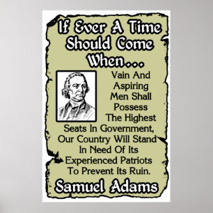 Samuel Adams: ervaren patriotten Poster