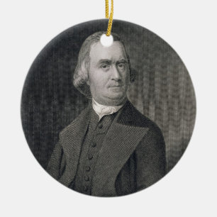 Samuel Adams, gegraveerd door G.F. Storm (fl.c.183 Keramisch Ornament