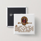 Samuel Adams, Irate en Tireless Guy Vierkante Button 5,1 Cm (Voorkant /achterkant)
