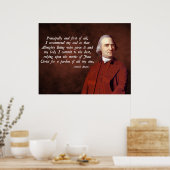 Samuel Adams Jesus Poster (Keuken)