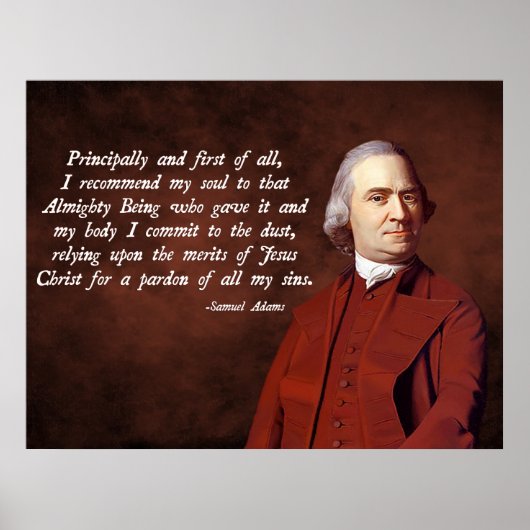 Samuel Adams Jesus Poster (Voorkant)