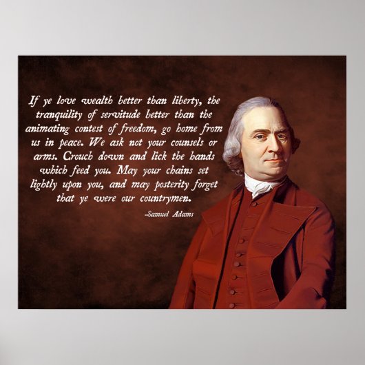 Samuel Adams Liberty Poster (Voorkant)